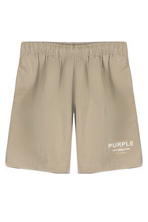 Shorts in tessuto leggero beige PURPLE BRAND | P504PTRM226BROWN